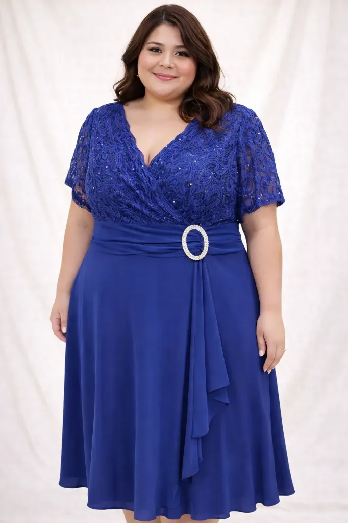 [Plus con randa y lentejuelas adicional broche plateado ilegal] 3639P