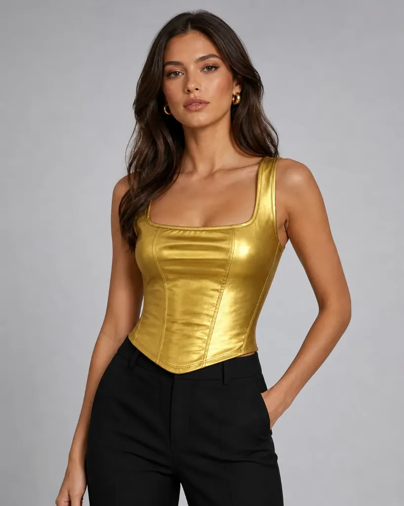 [Tipo corset metalizada] 38220